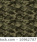 Digital camouflage pattern - DARK OLIVE 10962787