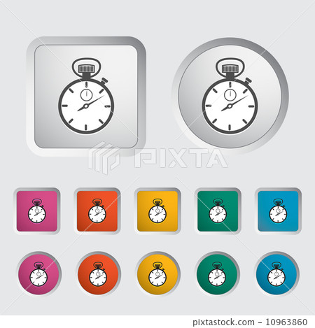 Stopwatch icon. Stopwatch icon. 10963860