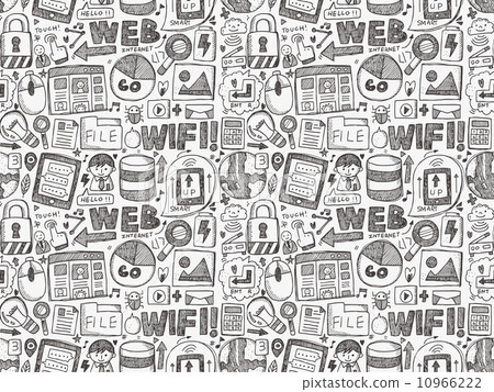 doodle internet seamless pattern doodle internet seamless pattern 10966222