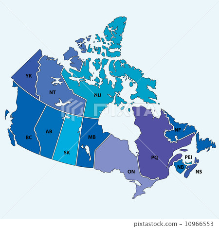 Map of Canada 10966553