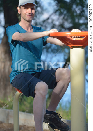 Exercising man 10967909