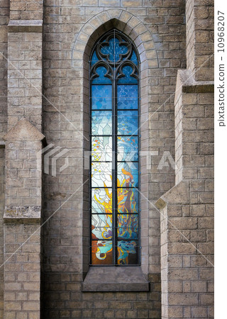 Stained-glass vitrage window 10968207