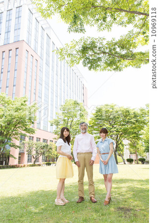 Professor and female college student Professor and female college student 10969118