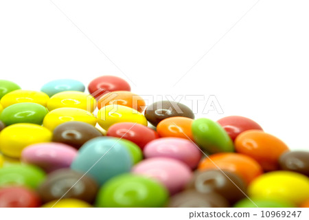 Colorful grain chocolate and white copy space 10969247