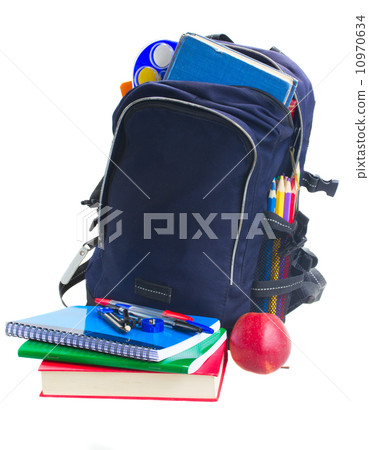 school backpack with stationery school backpack with stationery 10970634