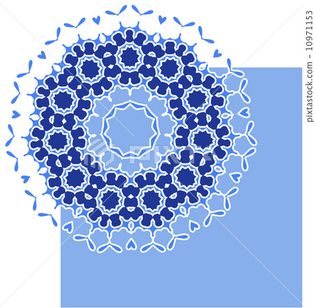 Lace floral colorful ethnic ornament kaleidoscope - Stock Illustration ...
