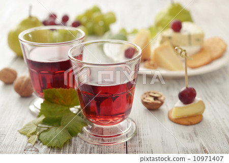 Glass with wine Glass with wine 10971407