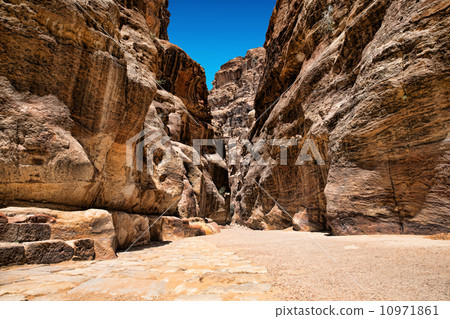 Al-Siq in Petra, Jordan Al-Siq in Petra, Jordan 10971861