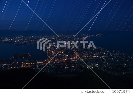 函館夜景星空 函館夜景星空 10971974