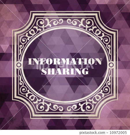 Information Sharing Concept. Vintage design. 10972005