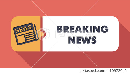 Breaking News on Scarlet in Flat Design. Breaking News on Scarlet in Flat Design. 10972041
