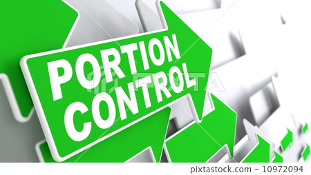 Portion Control on Green Direction Arrow Sign.-插圖素材 [10972094] - PIXTA圖庫