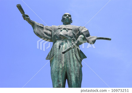 June Oda Nobunaga Statue in front of Shiga Azuchi Station 10973251