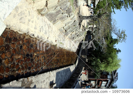 Stone pavement waterway 10973606