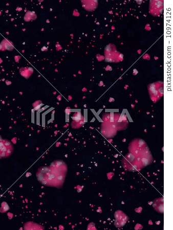 心臟充分黑暗色的桃紅色 10974126