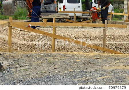 Building a foundation for houses Building a solid foundation 10974879