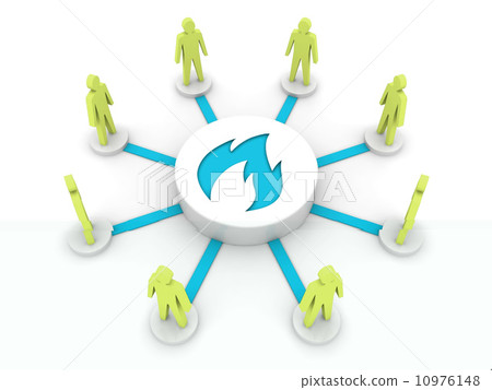 Team fire. Group inspiration. 10976148