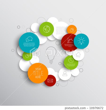 Vector abstract circles infographic template 10976672