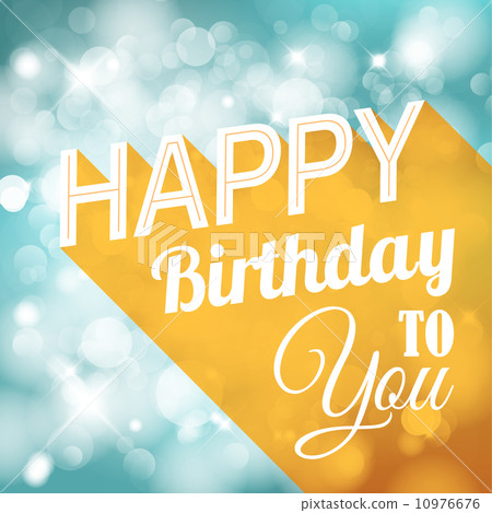 Happy birthday retro vector illustration 10976676