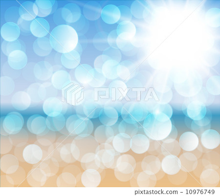 Sunny beach - abstract vector illustration 10976749