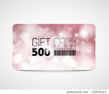 Modern pink gift card template 10976825