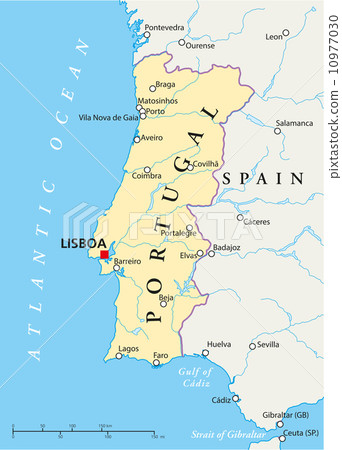 Portugal Political Map Portugal Political Map 10977030