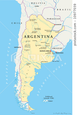 Argentina Political Map 10977039