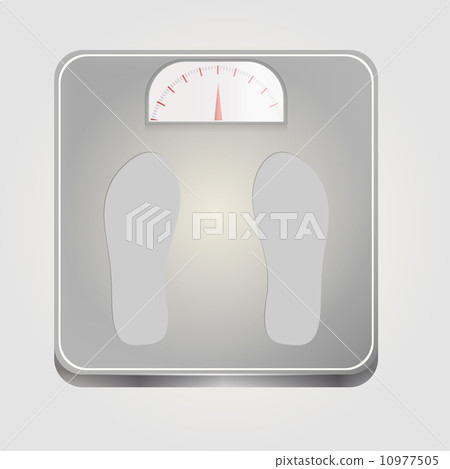 Illustration of floor scales Illustration of floor scales 10977505