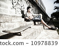 Skateboarder 10978839