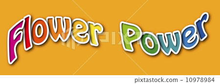 FLOWER POWER Lettering 10978984