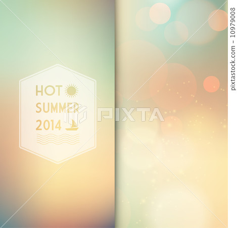 Vector sunny shine  background with summer text 10979008