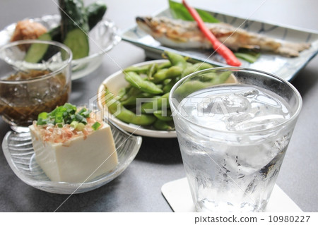 Summer dinner (Shochu rock) 10980227