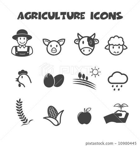 agriculture icons 10980445