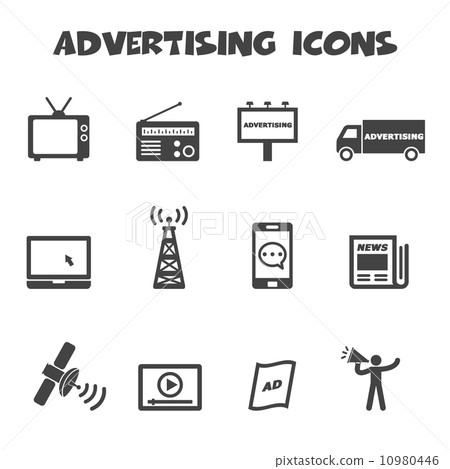 advertising icons advertising icons 10980446
