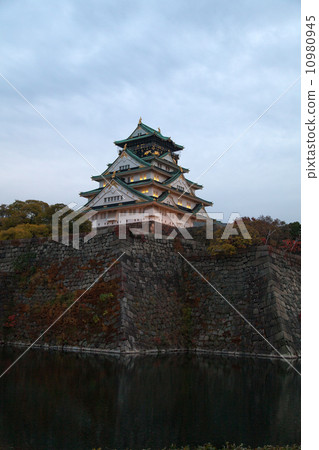 秋天大阪城堡 秋天大阪城堡 10980945