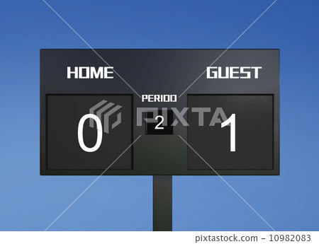soccer scoreboard score 0 & 1 - Stock Illustration [10982083] - PIXTA