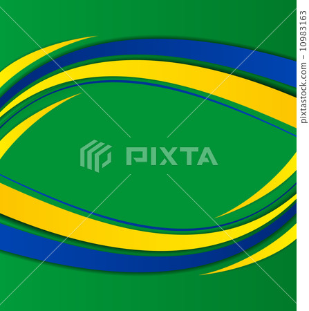 Abstract background in Brazil flag concept 10983163