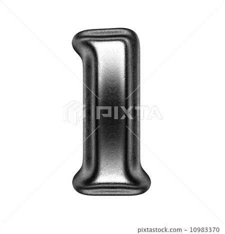 metal figure on white background 10983370