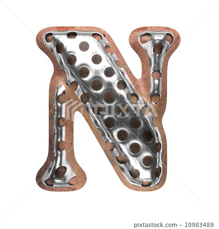 metal figure on white background metal figure on white background 10983489