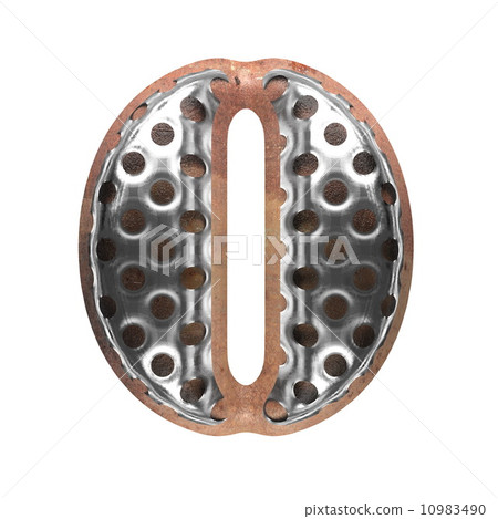 metal figure on white background metal figure on white background 10983490