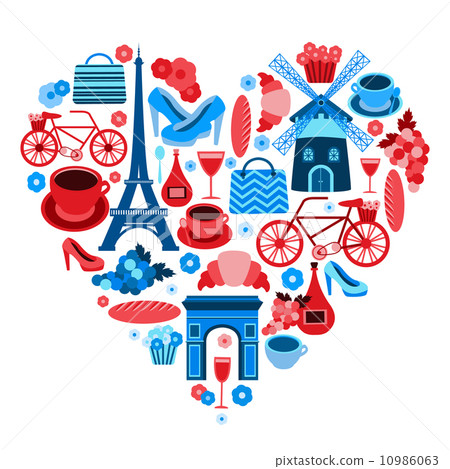 Love Paris heart symbol 10986063