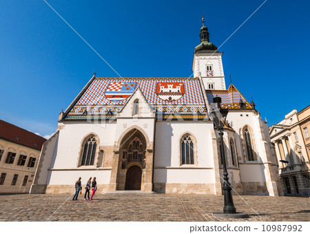 Croatia Zagreb St. Mark's Church 10987992