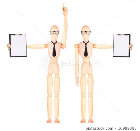 wooden Dummy dealer getting the signatur 10989383