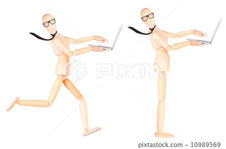 businessman showing laptop 10989569