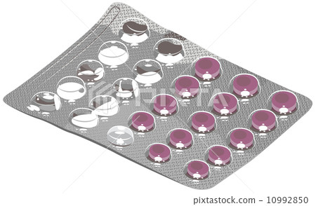 Pills in open blister Pills in open blister 10992850