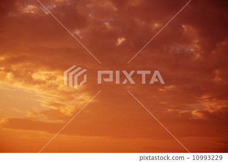 red sunset sky with colored clouds red sunset sky with colored clouds 10993229