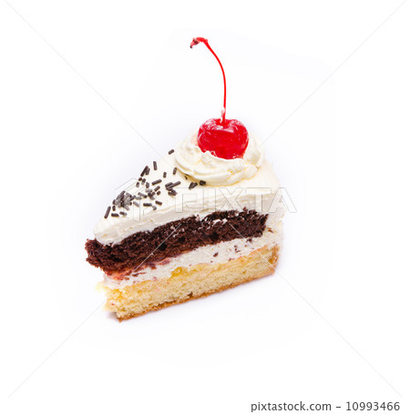 Piece of cake in white background Piece of cake in white background 10993466