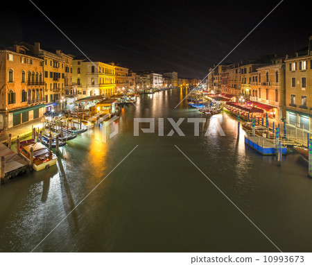 Grand Canal at night, Venice 10993673