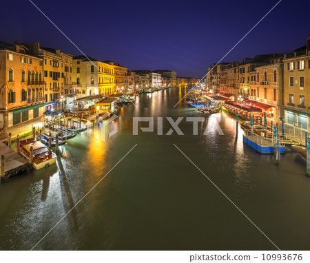 Grand Canal at night, Venice 10993676