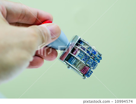 Date stamp on white background 10994574